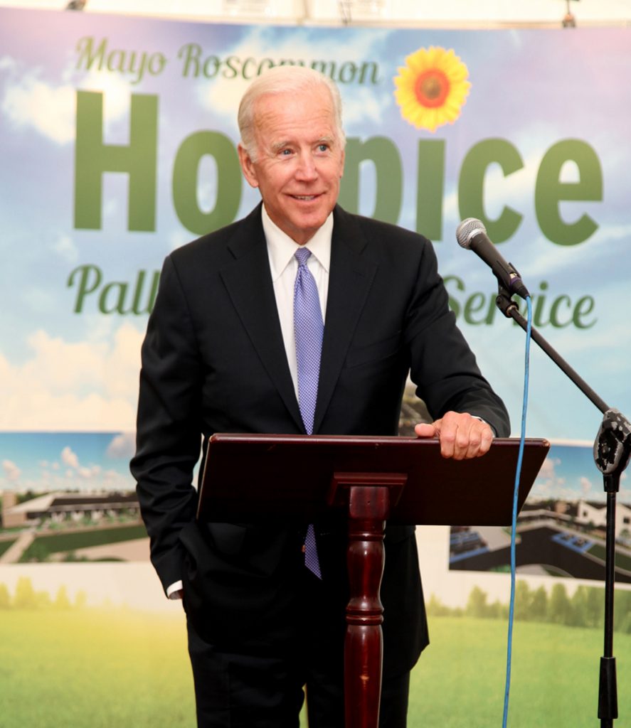 Joe Biden official launch of Mayo Hospice