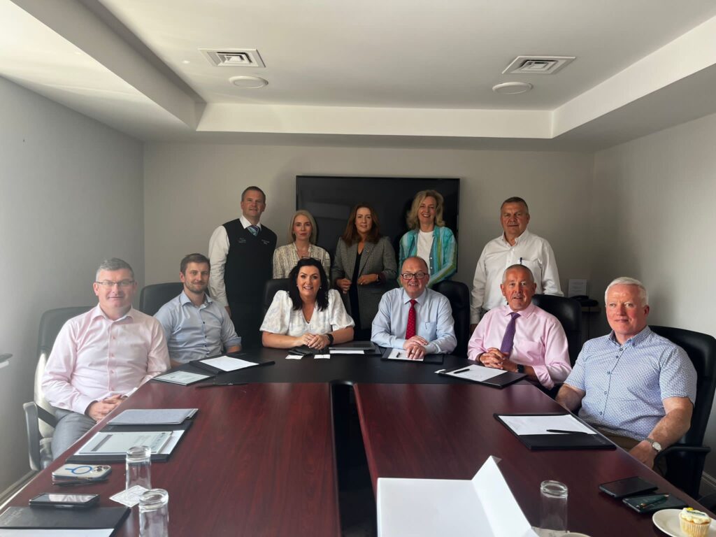 Our Board of Directors with our CEO Martina Jennings at a recent board meeting are (Back - L-R) Nial Tully, Joanne Grehan, Carmel Heaney, Joanne Hynes & Tom Connolly.(Front - L – R) Ollie McGuinness, Paul Foxe, Martina Jennings, Mike Smith Chairperson, Seamus Moran & Frank Mulvihill. Missing from Picture – Olwynn Hughes & Dolores Burke.